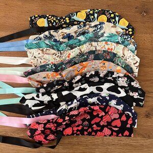 NWOT 10 Ponytail Scrub Caps Bundle scrub hats surgical caps, surgical cap